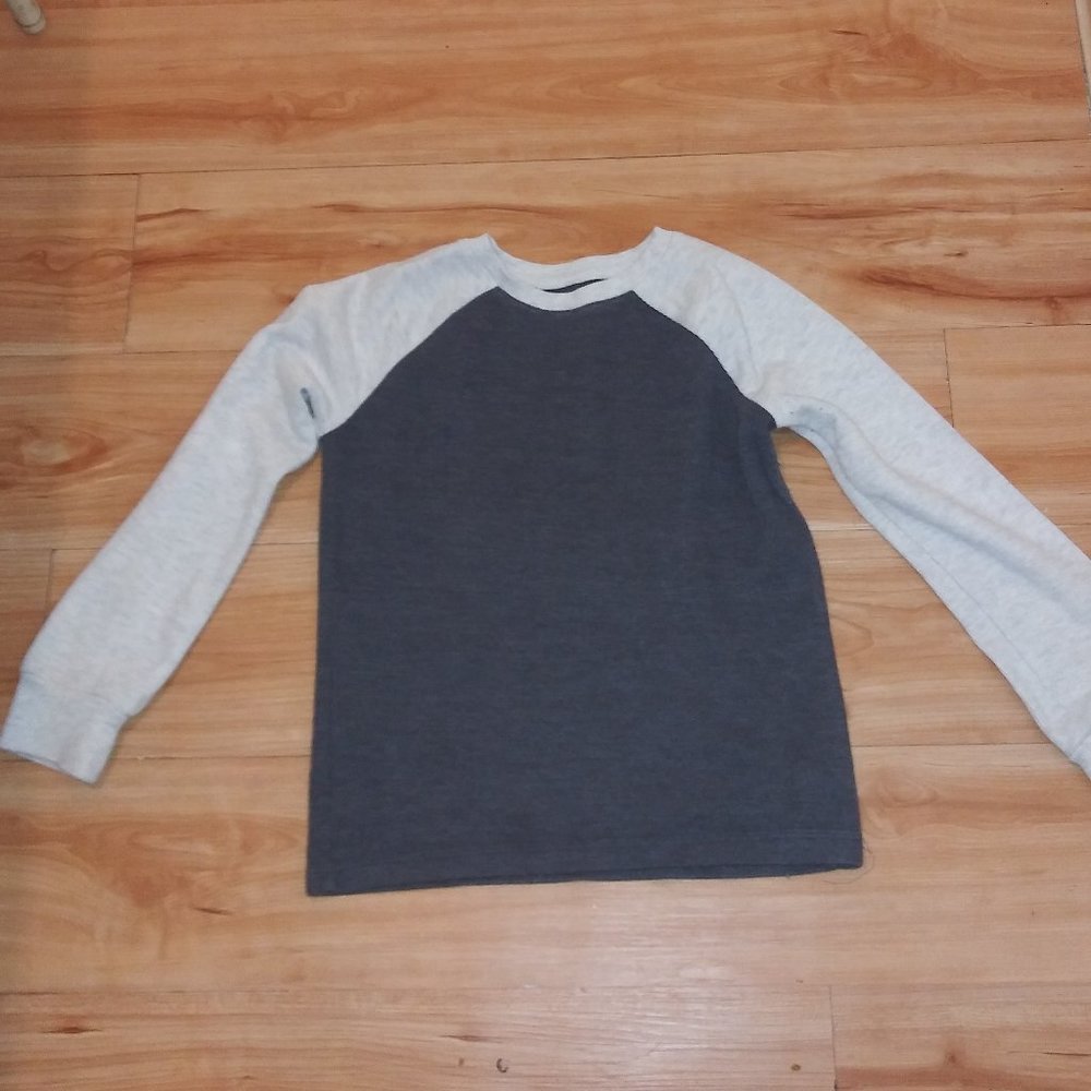 jumping beans - White and Gray Long Sleeve Shirt